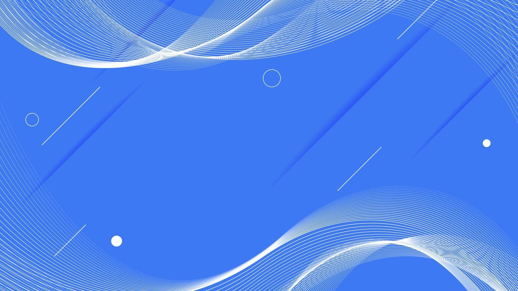 fond bleu abstrait moderne avec des lignes ondulées légères. conception de fond de forme géométrique de lignes fluides. illustration vectorielle vecteur