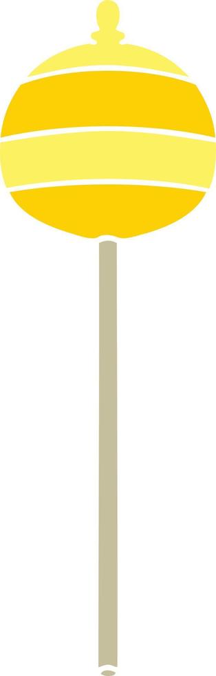 sceptre doré de dessin animé original dessiné à la main vecteur