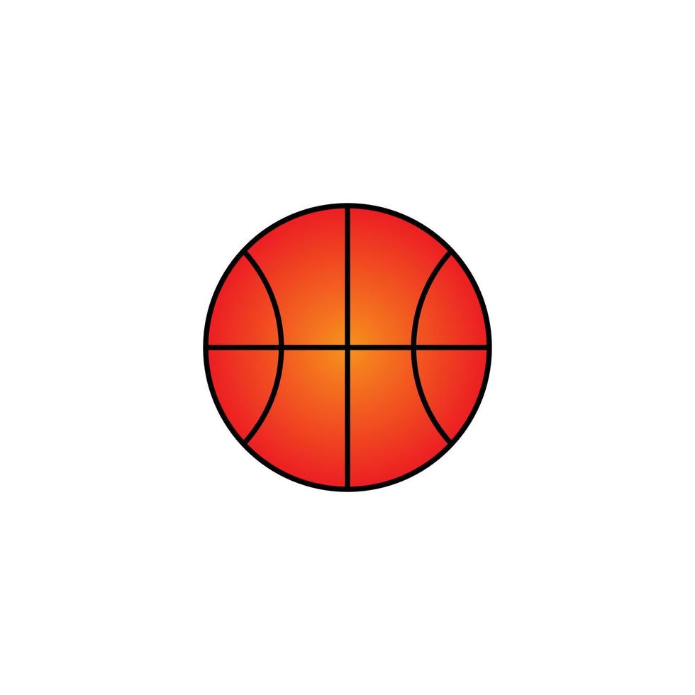 illustration de ballon de basket. vecteur libre