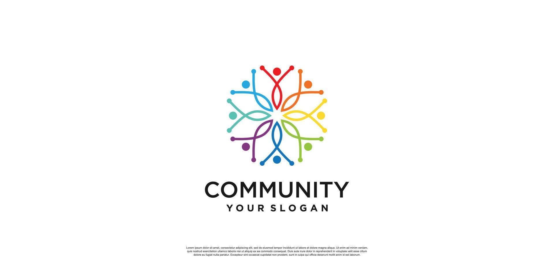 création de logo abstrait communauté créative vecteur premium partie 5