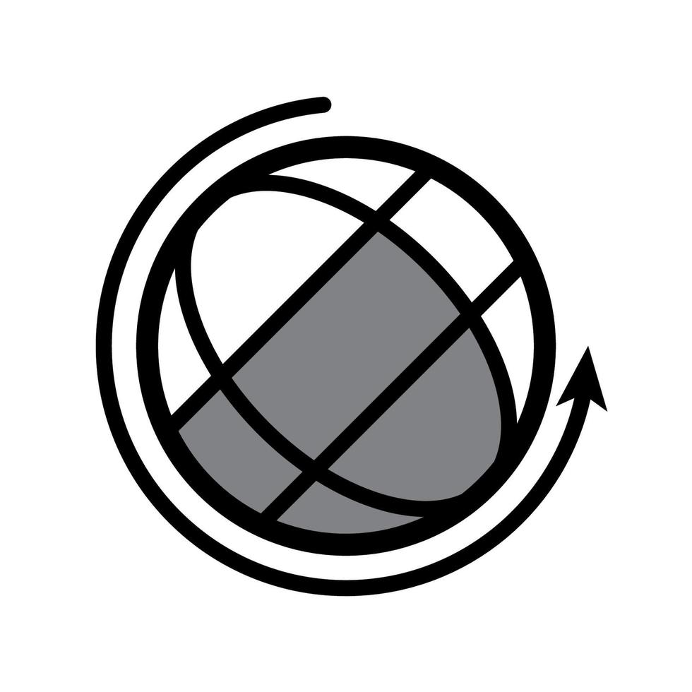 illustration graphique vectoriel de l'icône du globe