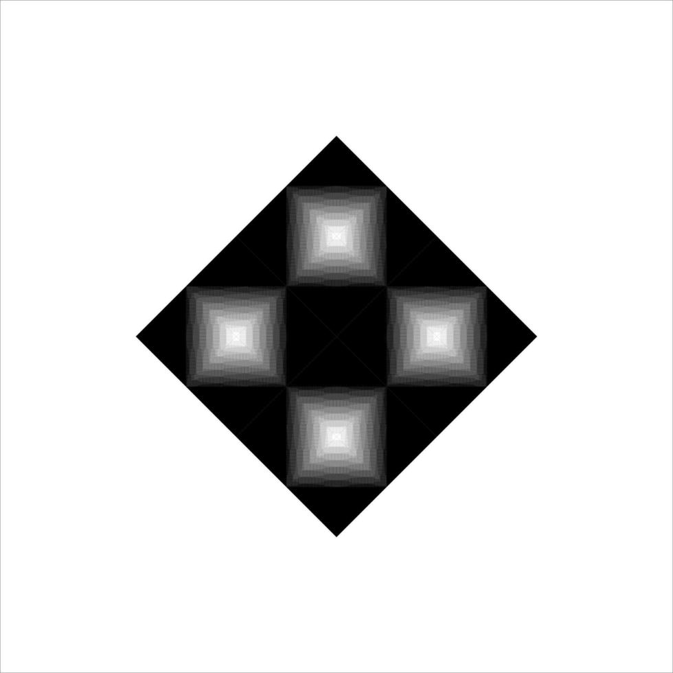 illusion d'optique des lignes abstraites. illustration vectorielle vecteur