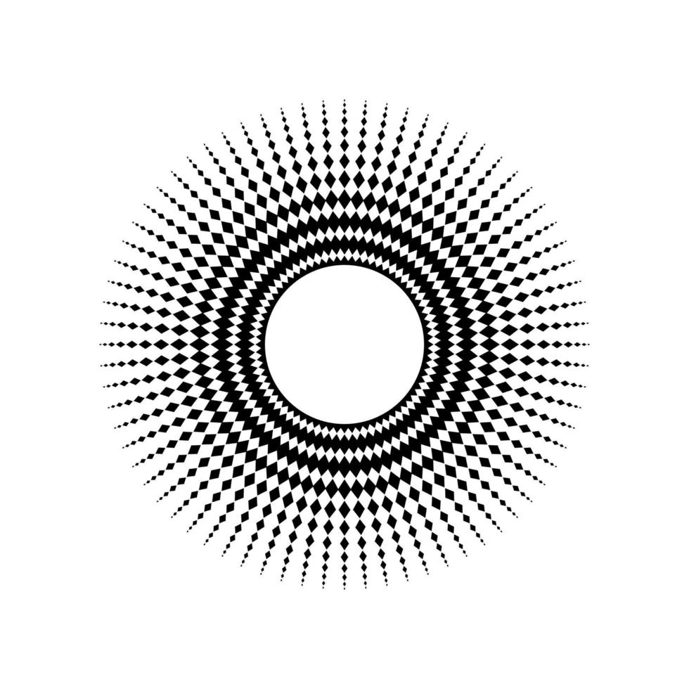 mandala composé de rectangles. mandala contemporain moderne pour le logo, la décoration ou la conception graphique. illustration vectorielle vecteur