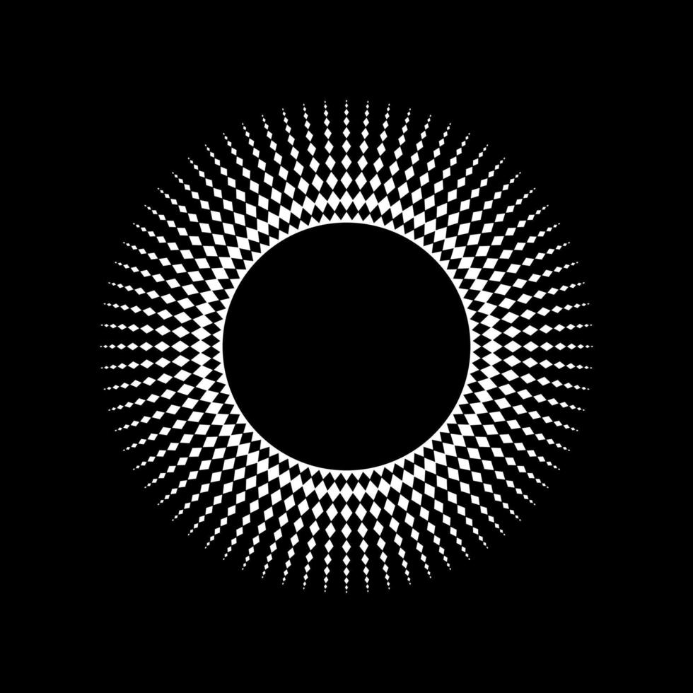 mandala composé de rectangles. mandala contemporain moderne pour le logo, la décoration ou la conception graphique. illustration vectorielle vecteur