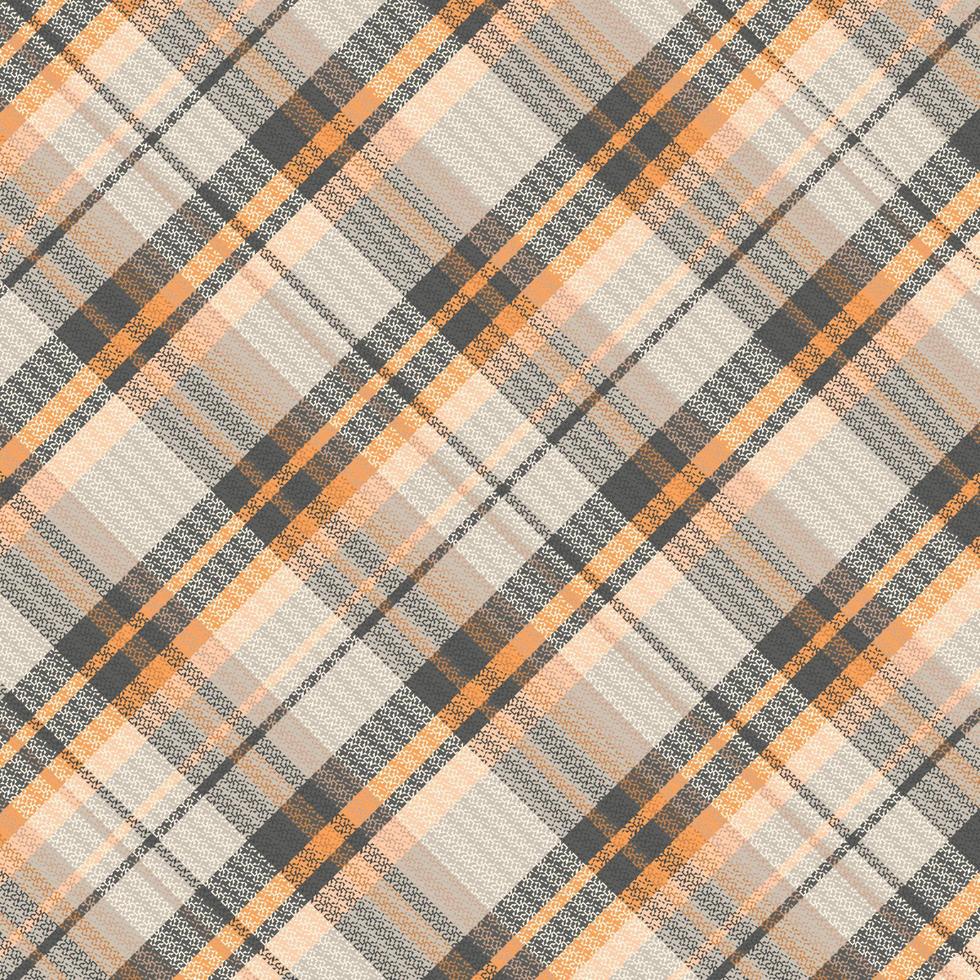 motif à carreaux tartan avec texture et couleur chaude. vecteur