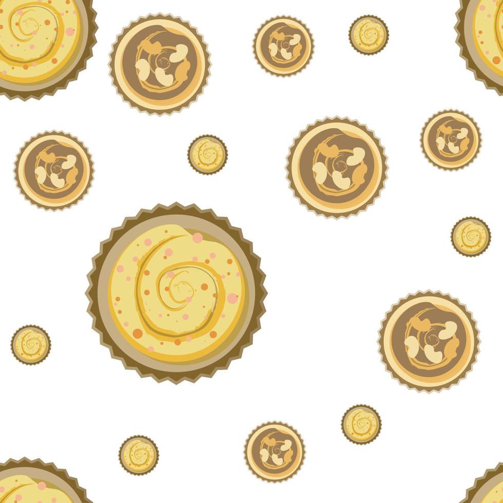 illustration vectorielle cupcake isolée sur fond blanc, clipart cupcake vecteur