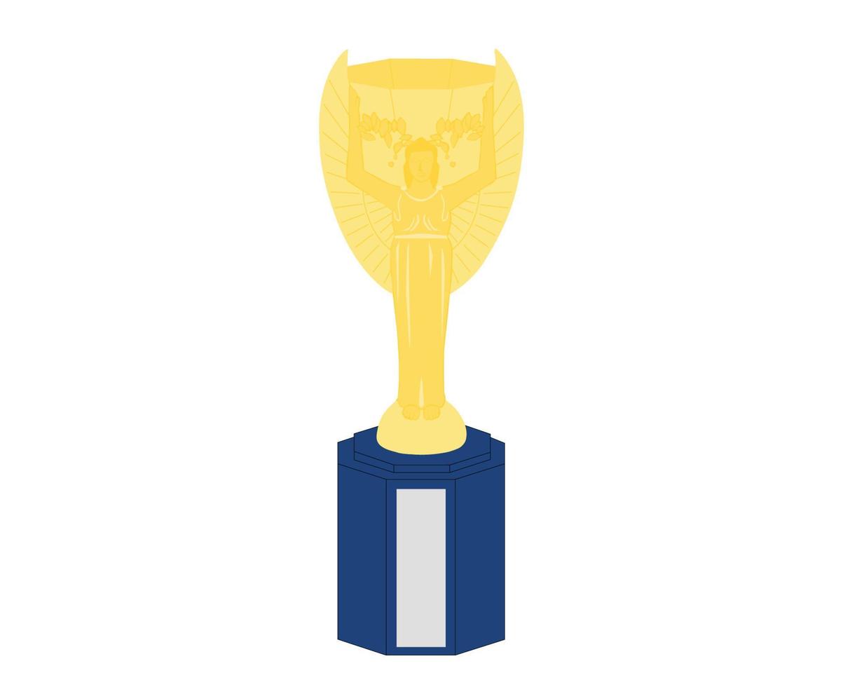 trophée coupe du monde fifa champion mondial vieux symbole or conception vecteur abstrait illustration
