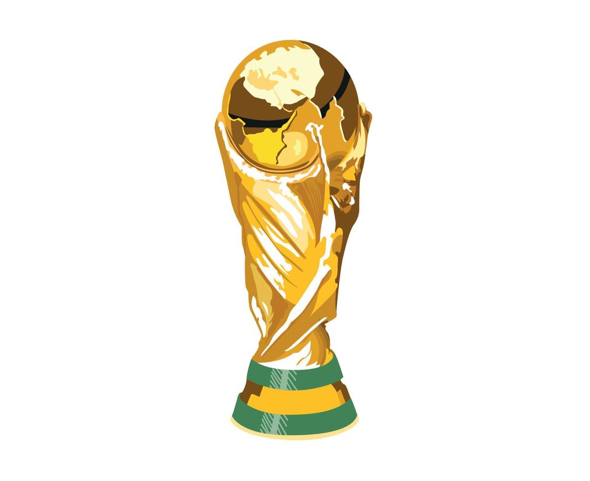 trophée mondial fifa coupe du monde football or symbole champion vecteur abstrait conception illustration