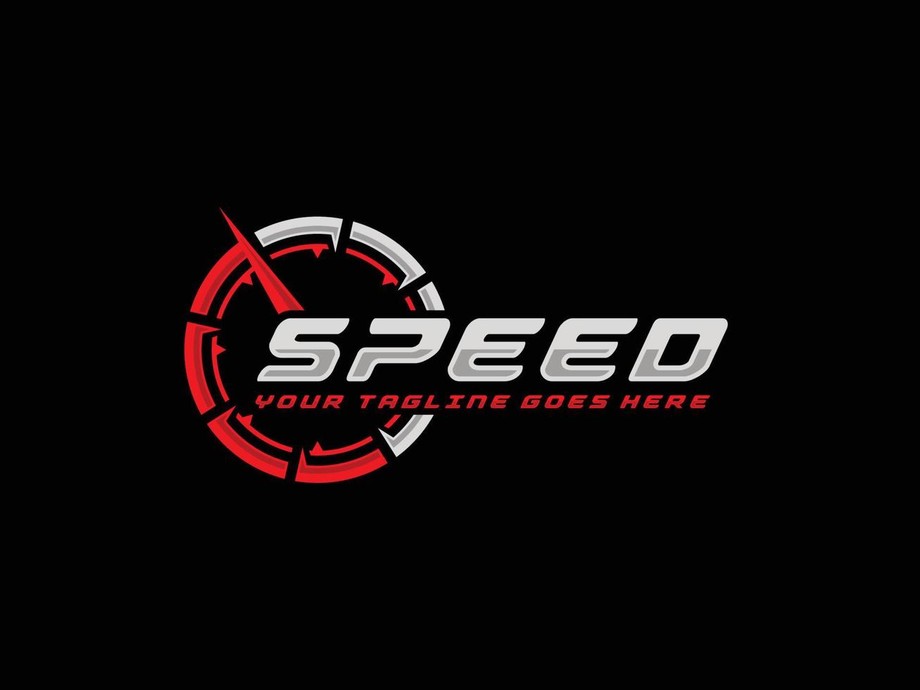 illustration vectorielle de vitesse logo design vecteur