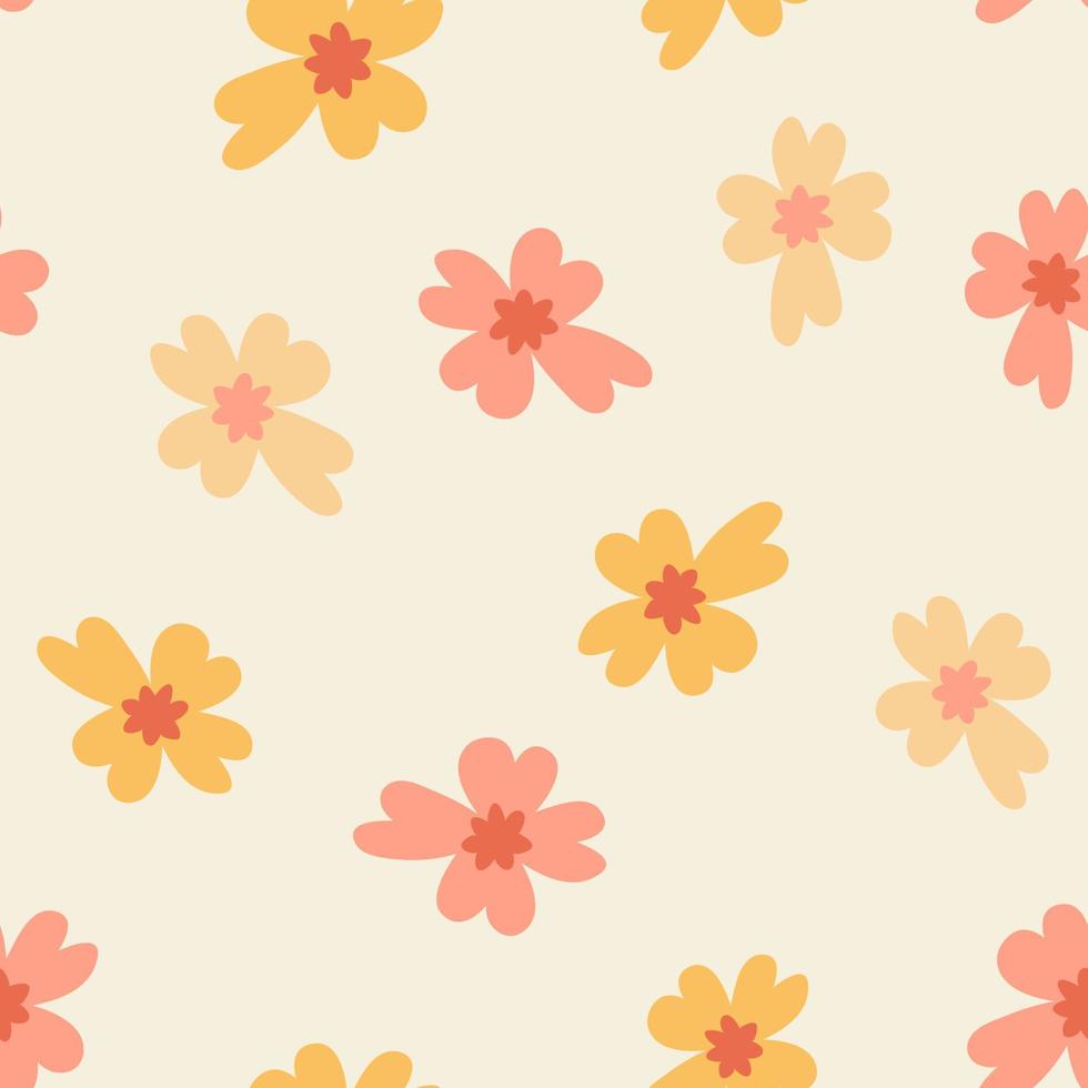 motif floral sans couture. conception de surface colorée vecteur