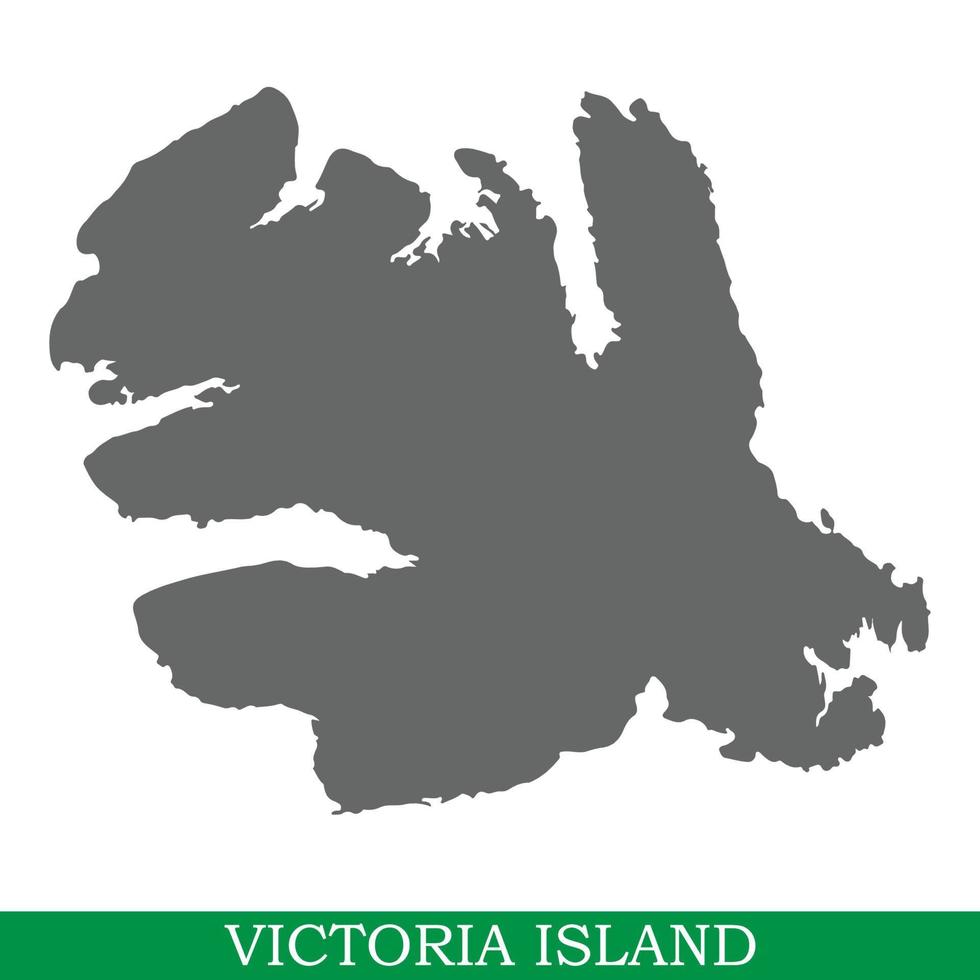 carte de haute qualité de l'île vecteur