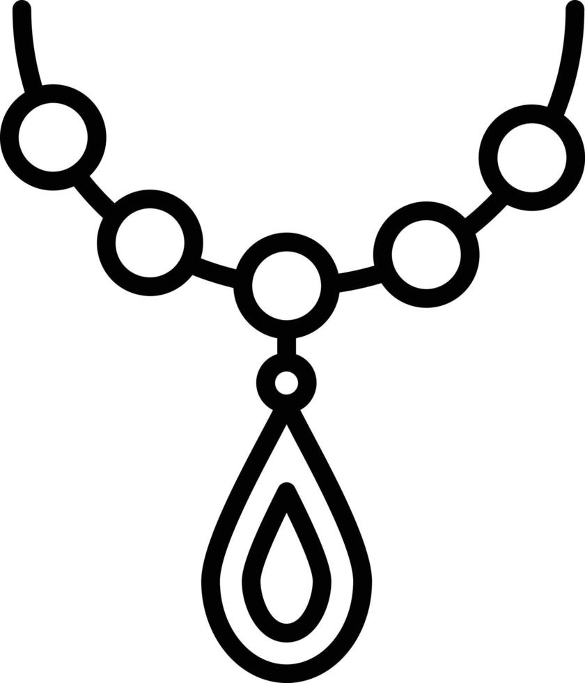 conception d'icône de ligne de bijoux vecteur