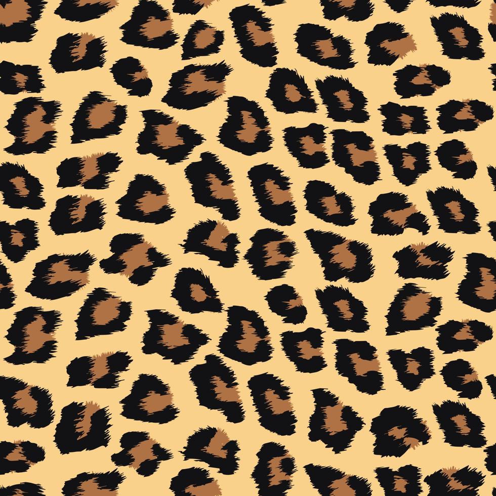 modèle sans couture avec peau de léopard vecteur