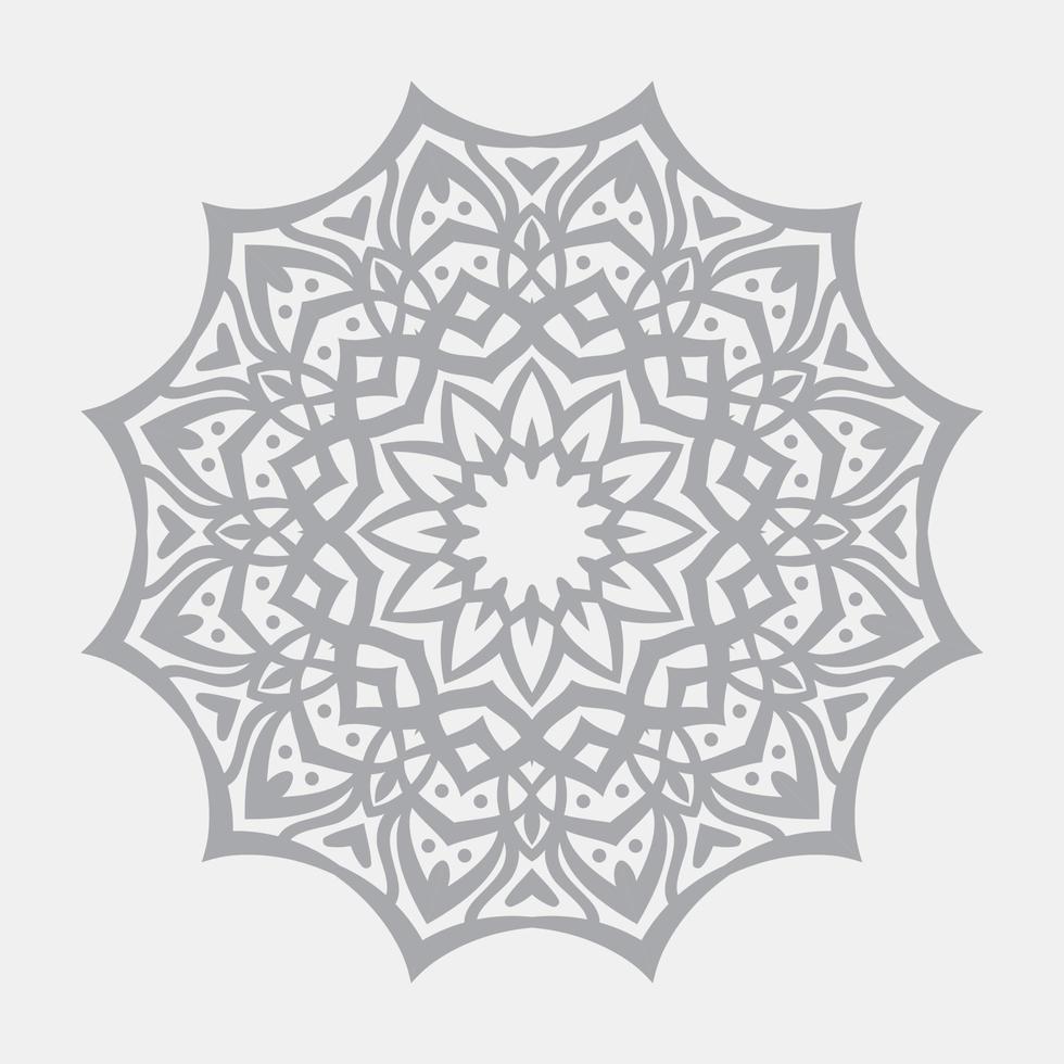 vecteur d'illustration de conception de fond de mandala ornemental