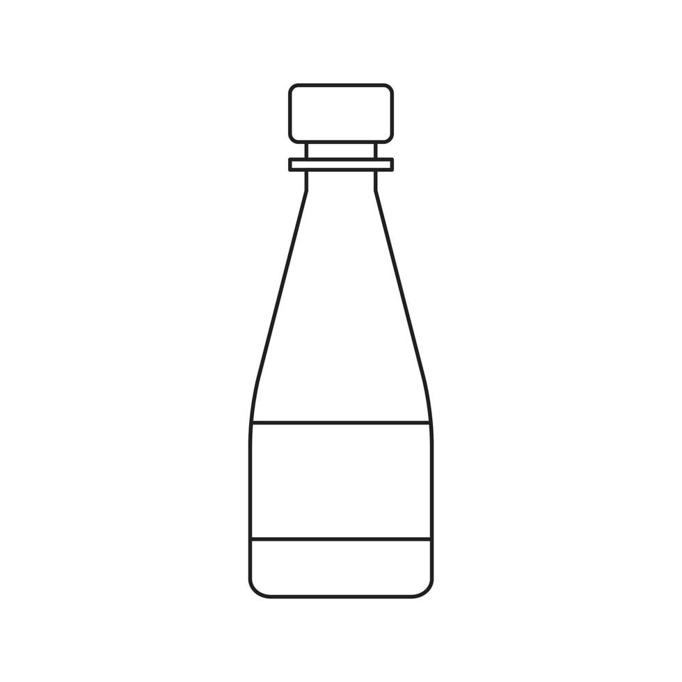 vecteur de bouteille pour la présentation de l'icône du symbole du site Web