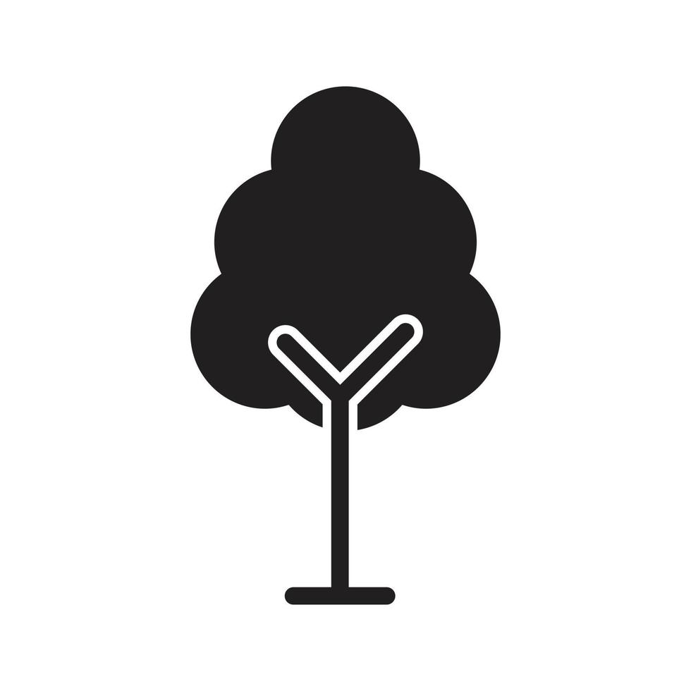 vecteur d'arbre pour la présentation de l'icône du symbole du site Web