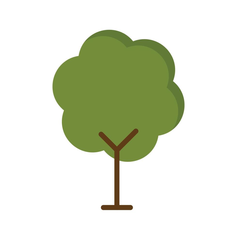 vecteur d'arbre pour la présentation de l'icône du symbole du site Web
