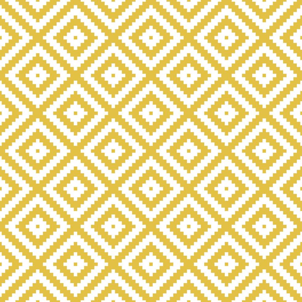 modèle sans couture de losange géométrique moderne. conception vectorielle répétitive en jaune et blanc, parfaite pour le papier peint, la texture, les carreaux, le tissu, etc. vecteur