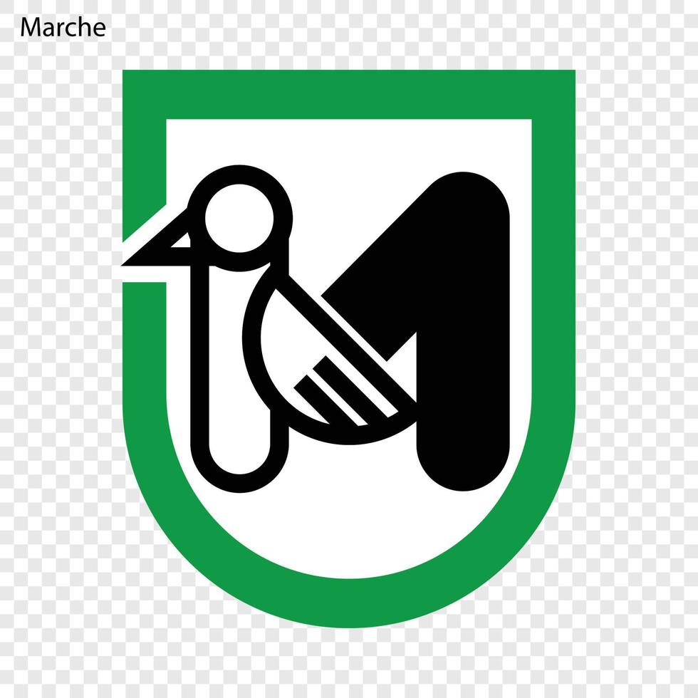 province emblème de l'italie. vecteur