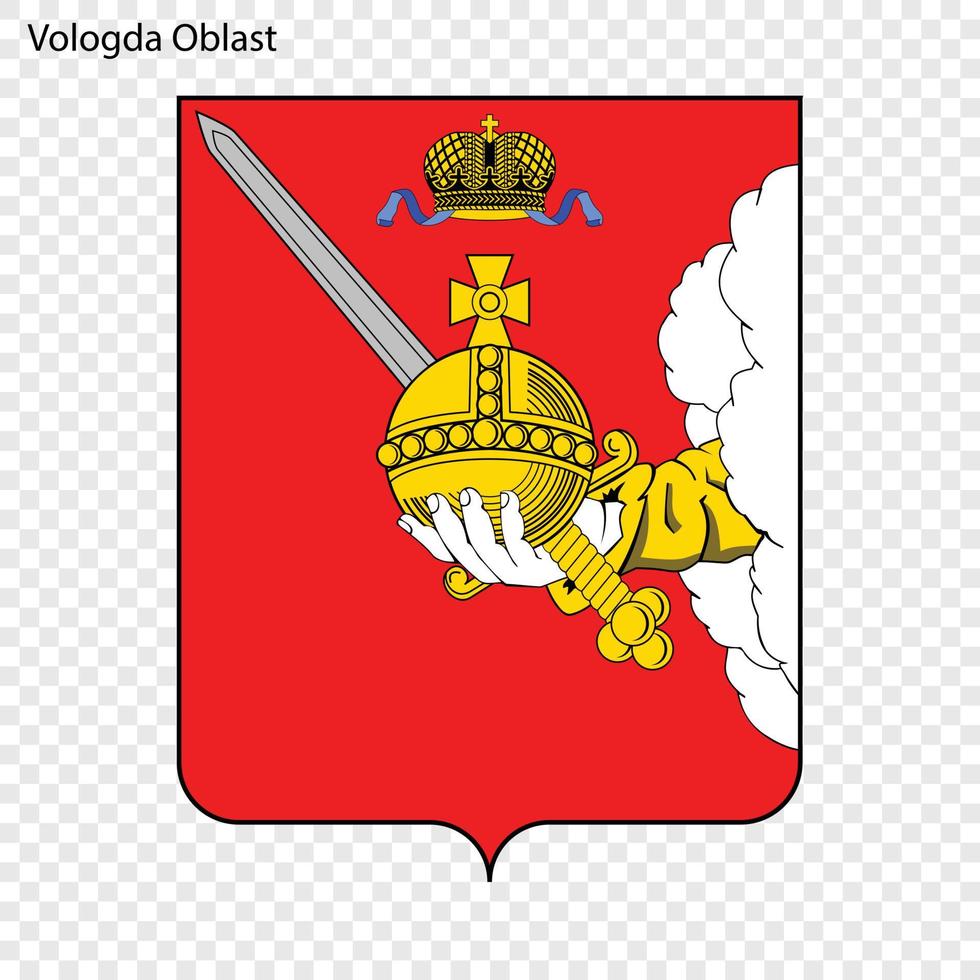 emblème de la province de russie vecteur