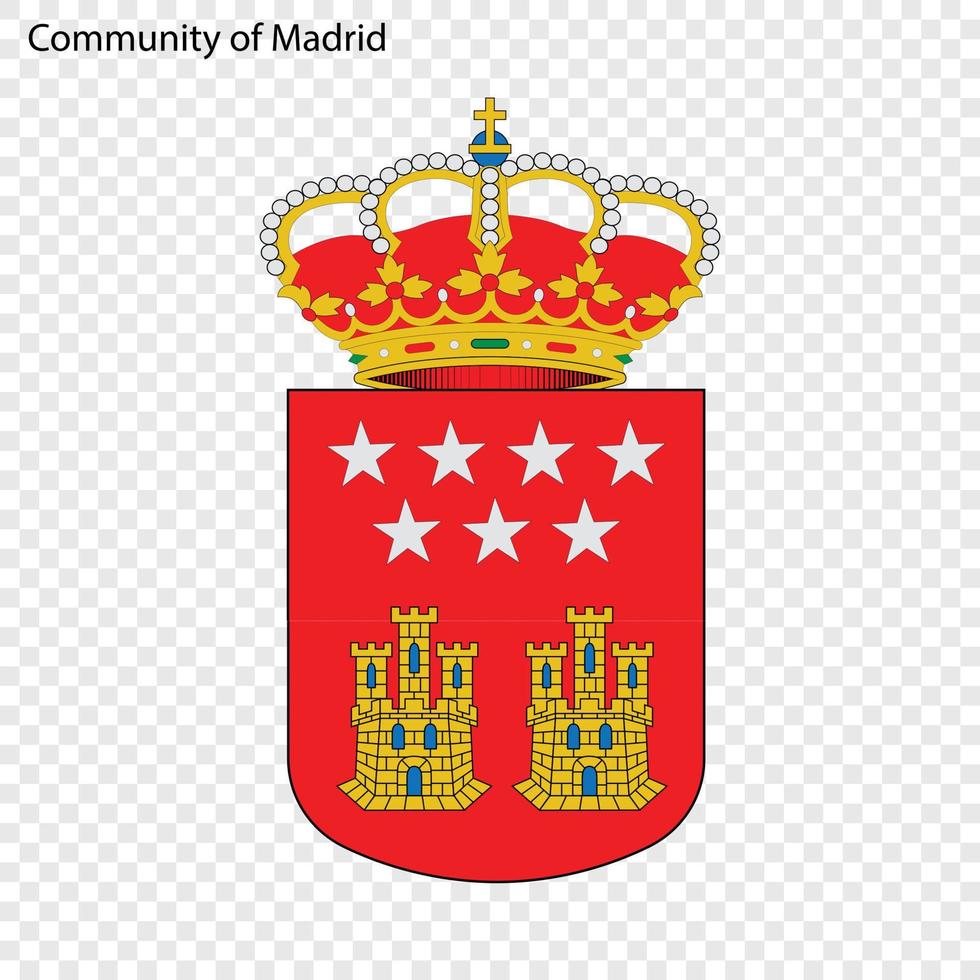 emblème de la province d'espagne vecteur