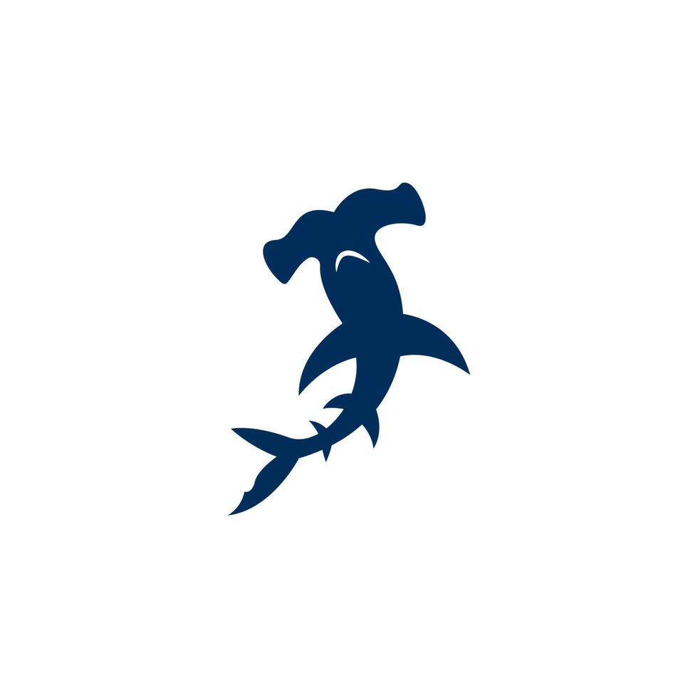 modèle d'illustration de conception de logo d'icône de requin vecteur