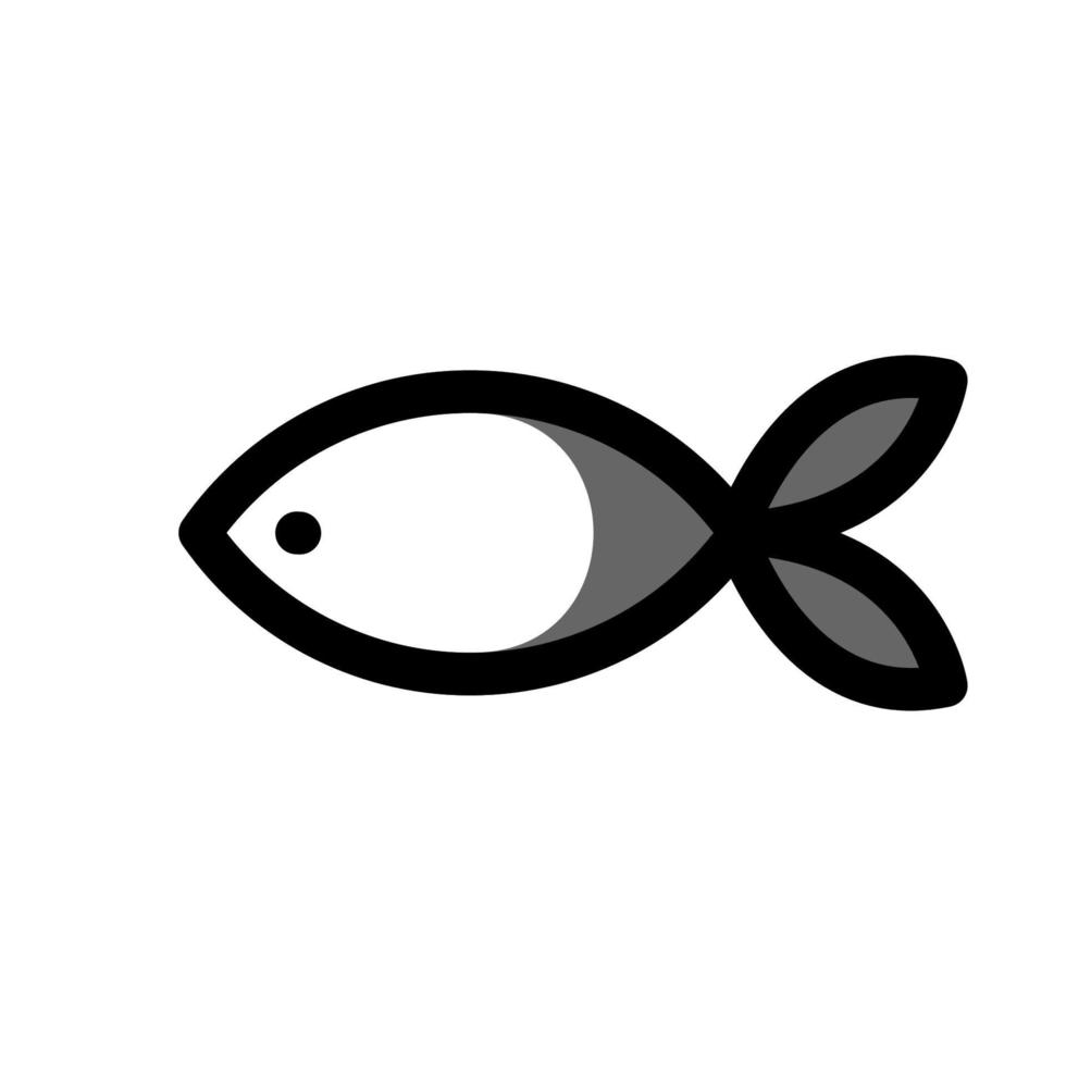 illustration graphique vectoriel de l'icône du poisson