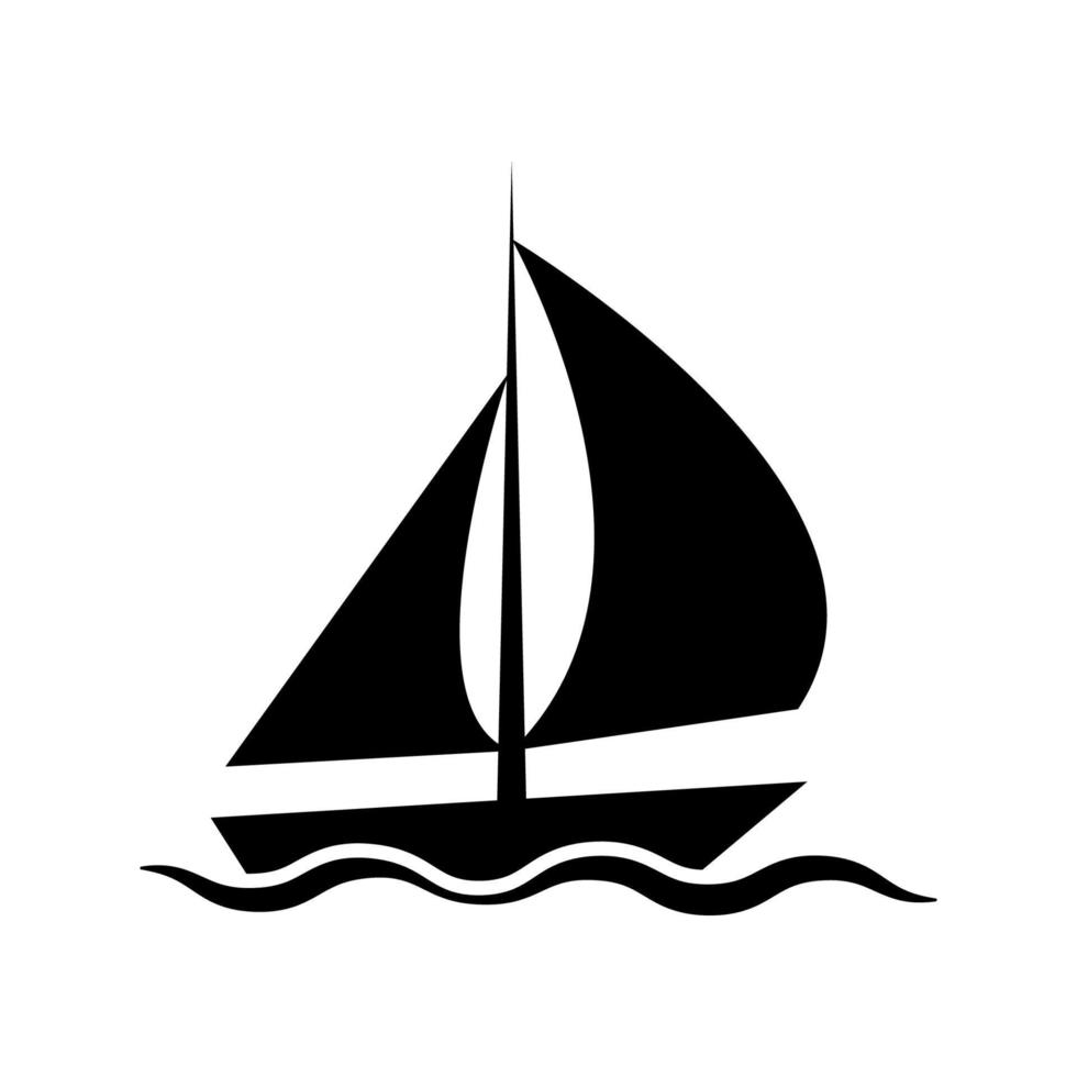 illustration graphique vectoriel de l'icône du yacht