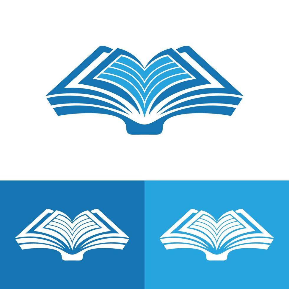 concept de logo de livre vecteur