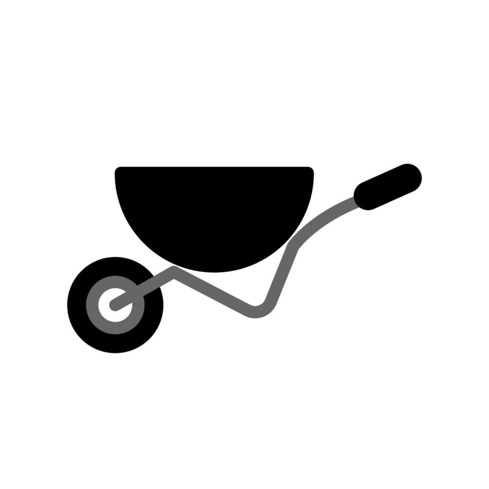 illustration graphique vectoriel de l'icône de la brouette