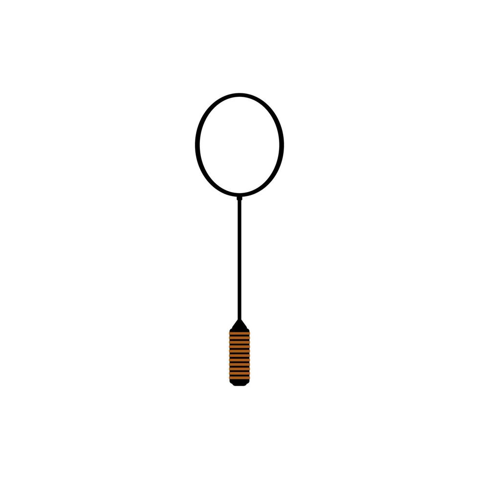 illustration de conception d'icône de modèle de vecteur de badminton
