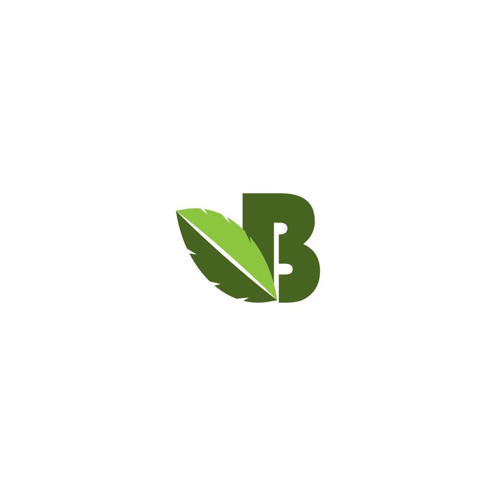 lettre b logo conception d'illustration vectorielle vecteur