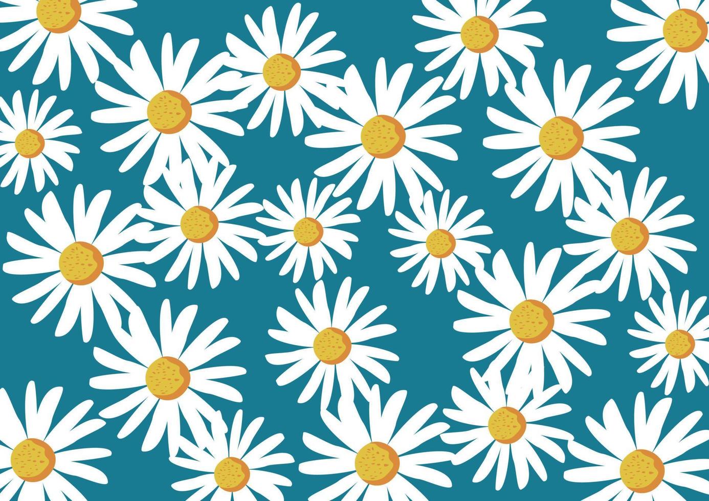 marguerite fleur floral motif de fond vecteur