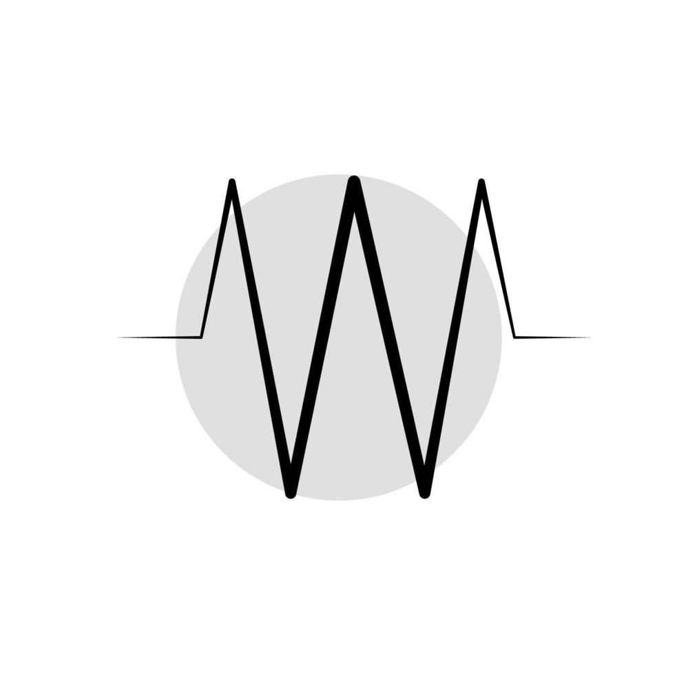 illustration graphique vectoriel de l'icône du pouls cardiaque