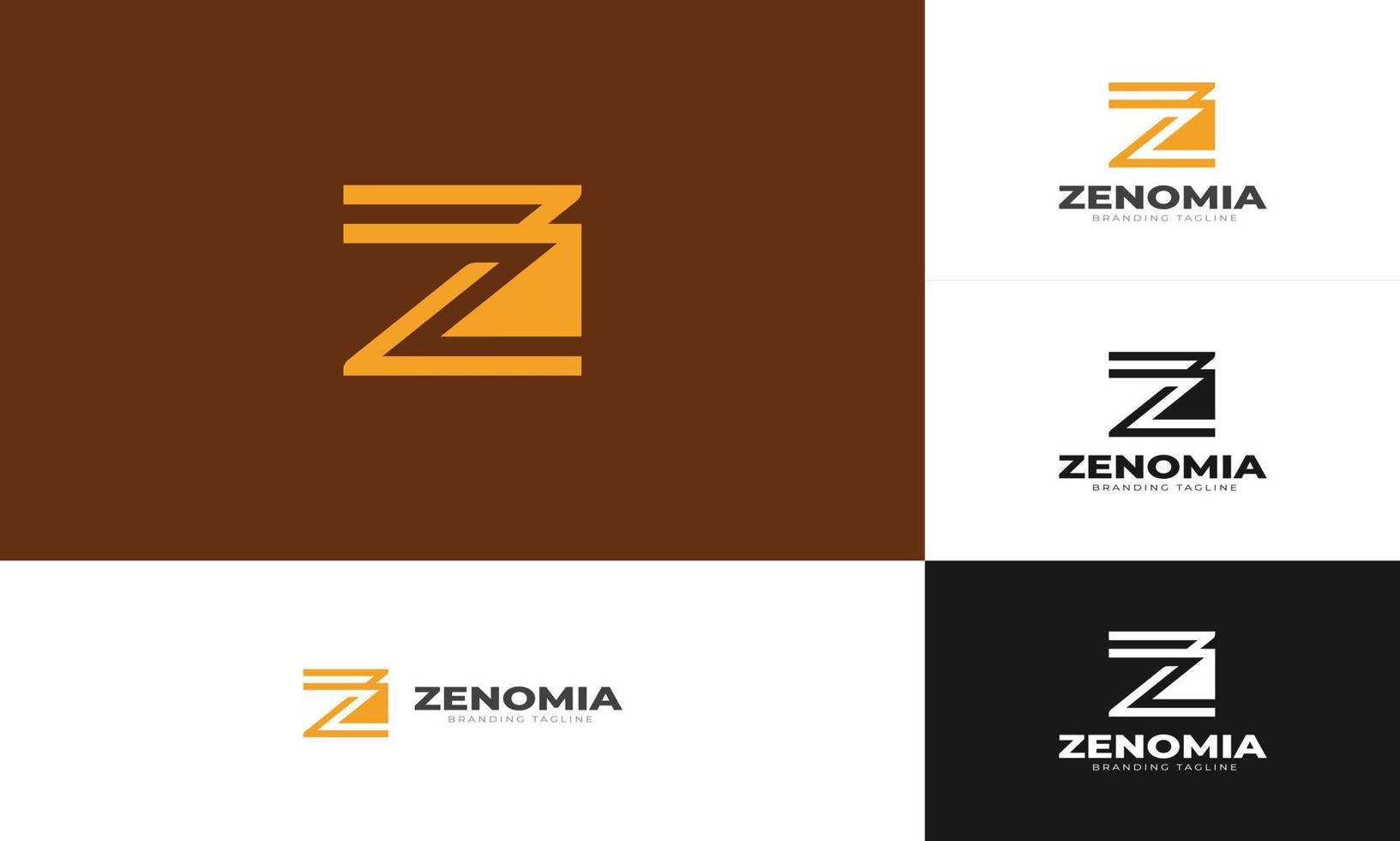 z lettre monogramme abstrait vector logo concept design. style moderne, élégant et luxueux