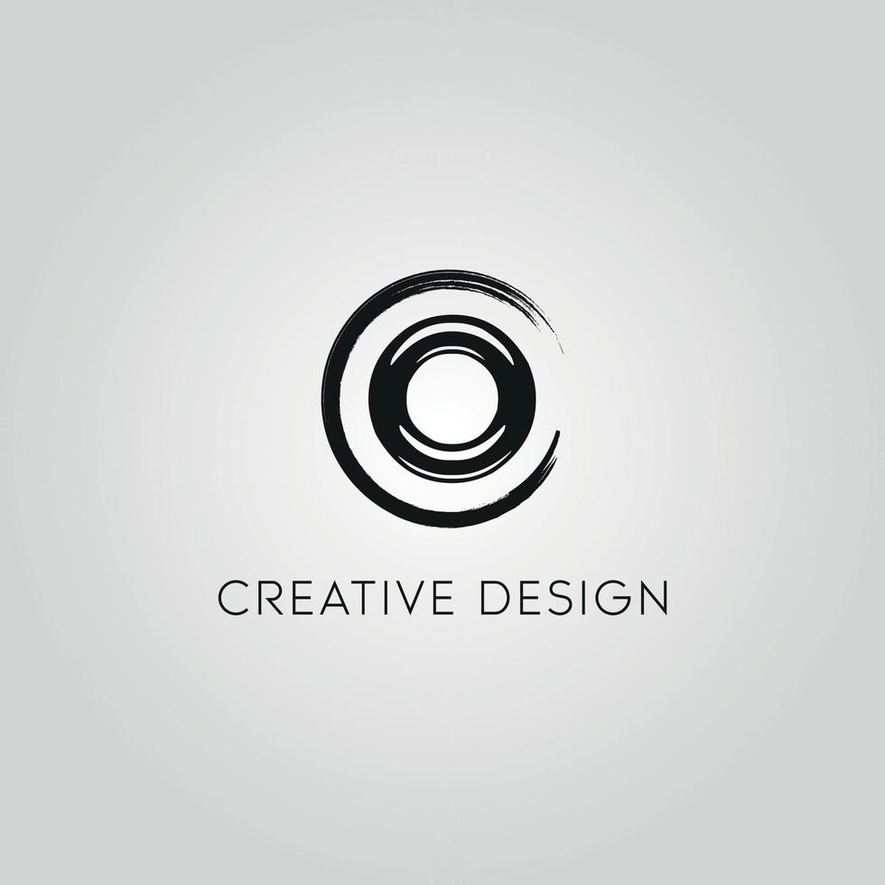 lettre o logo design fichier vectoriel gratuit,