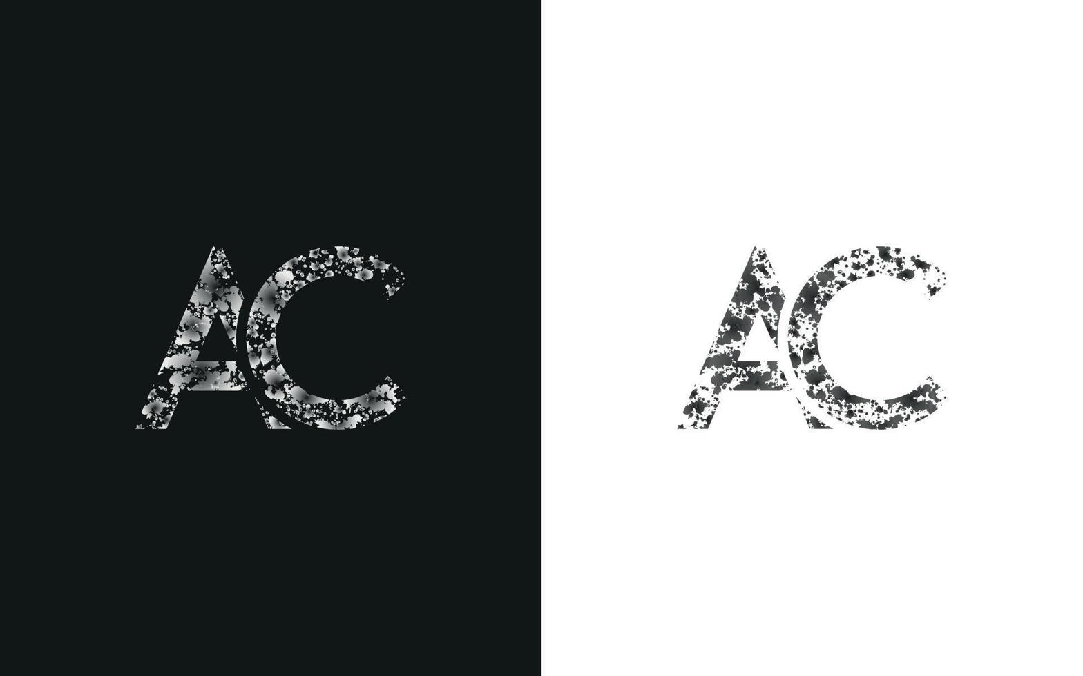 lettre ac logo design fichier vectoriel gratuit.