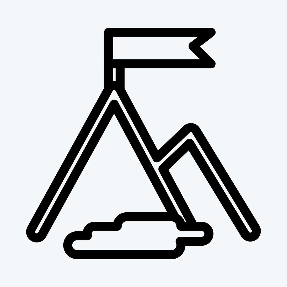 succès de l'icône. adapté au symbole de démarrage. style de ligne. conception simple modifiable. vecteur de modèle de conception. simple illustration