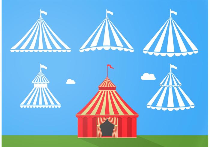 Petite Big Top avec un ensemble de variations minimales vecteur