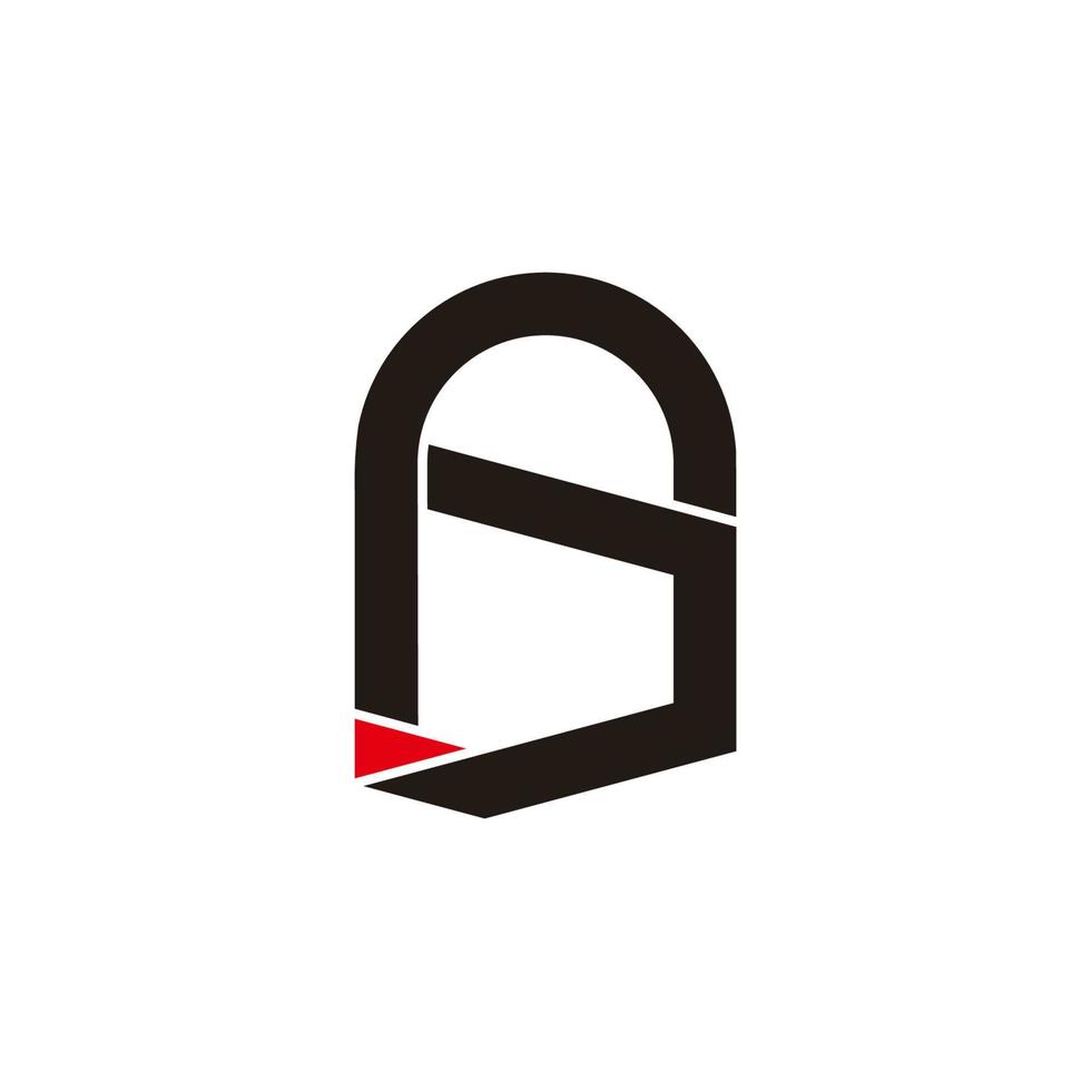 lettre g symbole de ligne conception géométrique logo vecteur