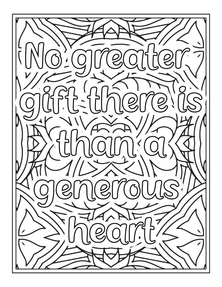 citations de motivation pages de livre de coloriage vecteur