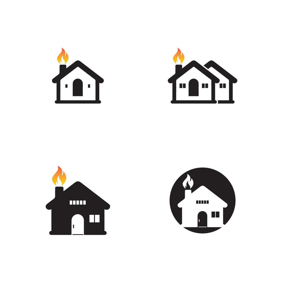 modèle de conception d'illustration d'icône de vecteur à la maison