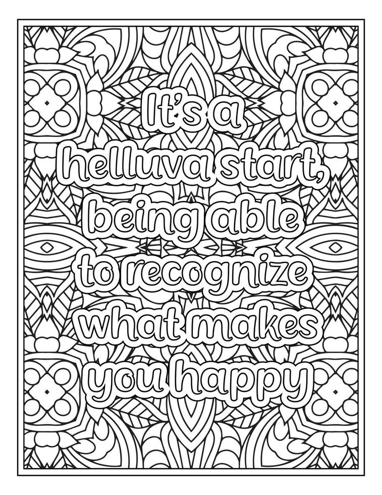 citations de sciage d'humeur page de livre de coloriage pour adulte vecteur