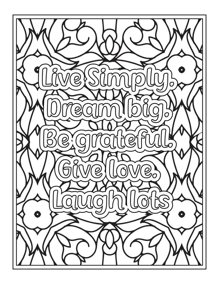 citations de gratitude livre de coloriage pour adulte vecteur