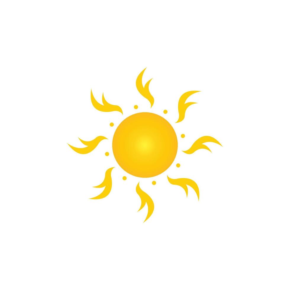 conception de modèle de logo soleil vector illustration icône