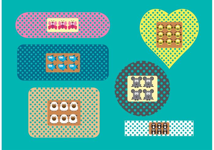 Kid Bandaid Vectors