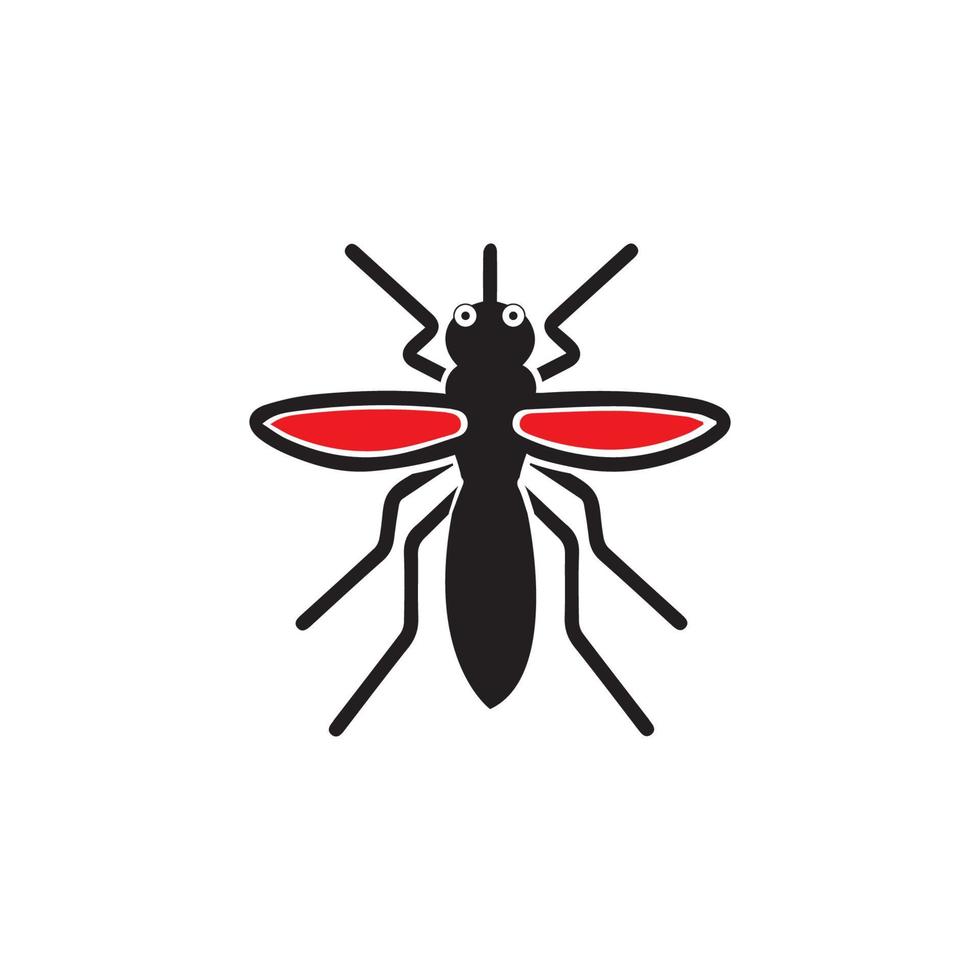 modèle d'illustration vectorielle de logo animal insecte moustique vecteur