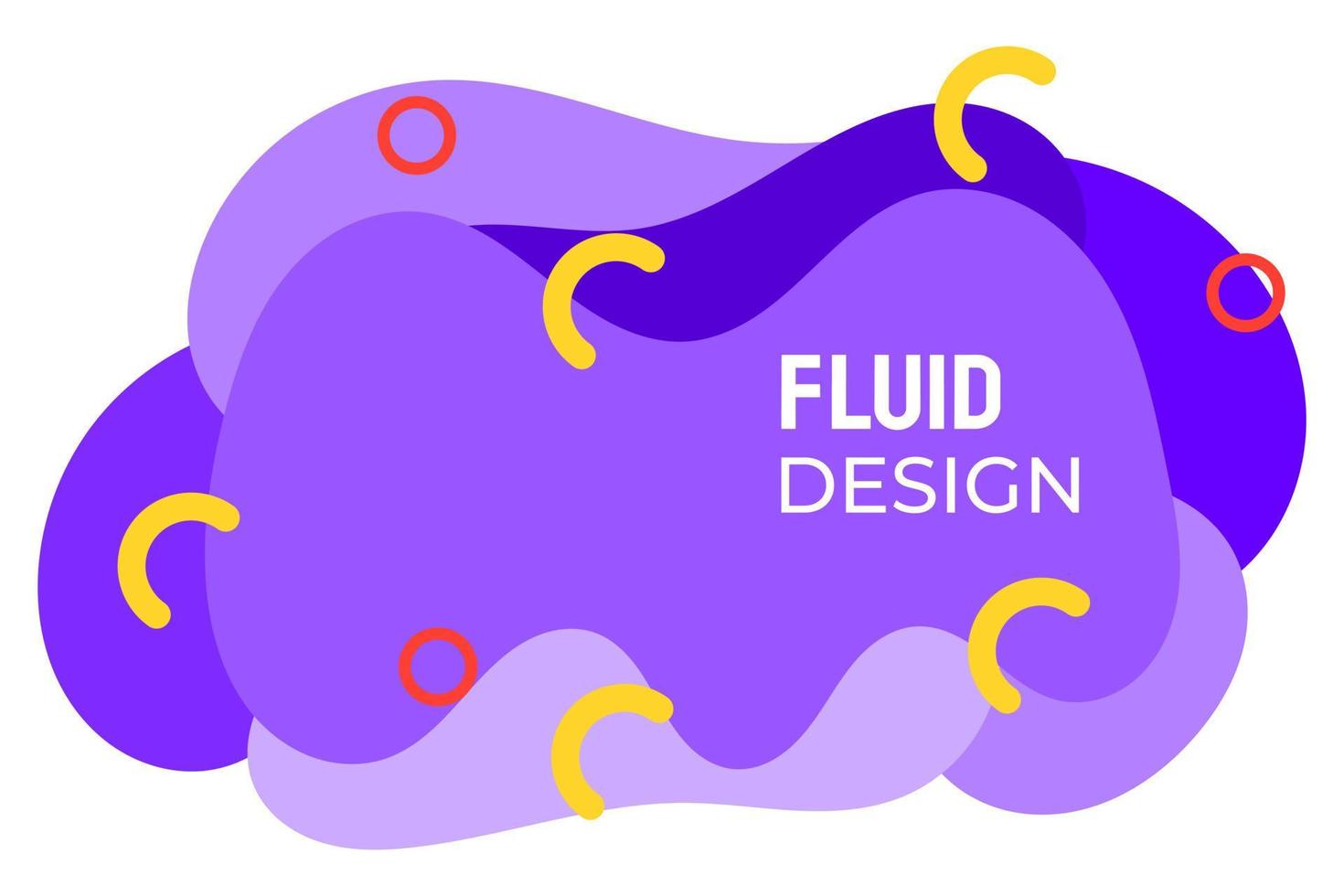 design fluide violet avec une belle ligne en demi-cercle. adapté à l'arrière-plan vecteur