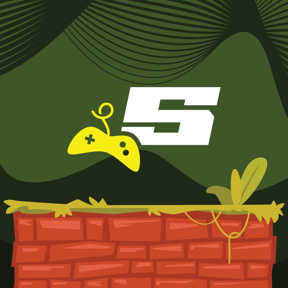 logo du jeu numéro 5 vecteur