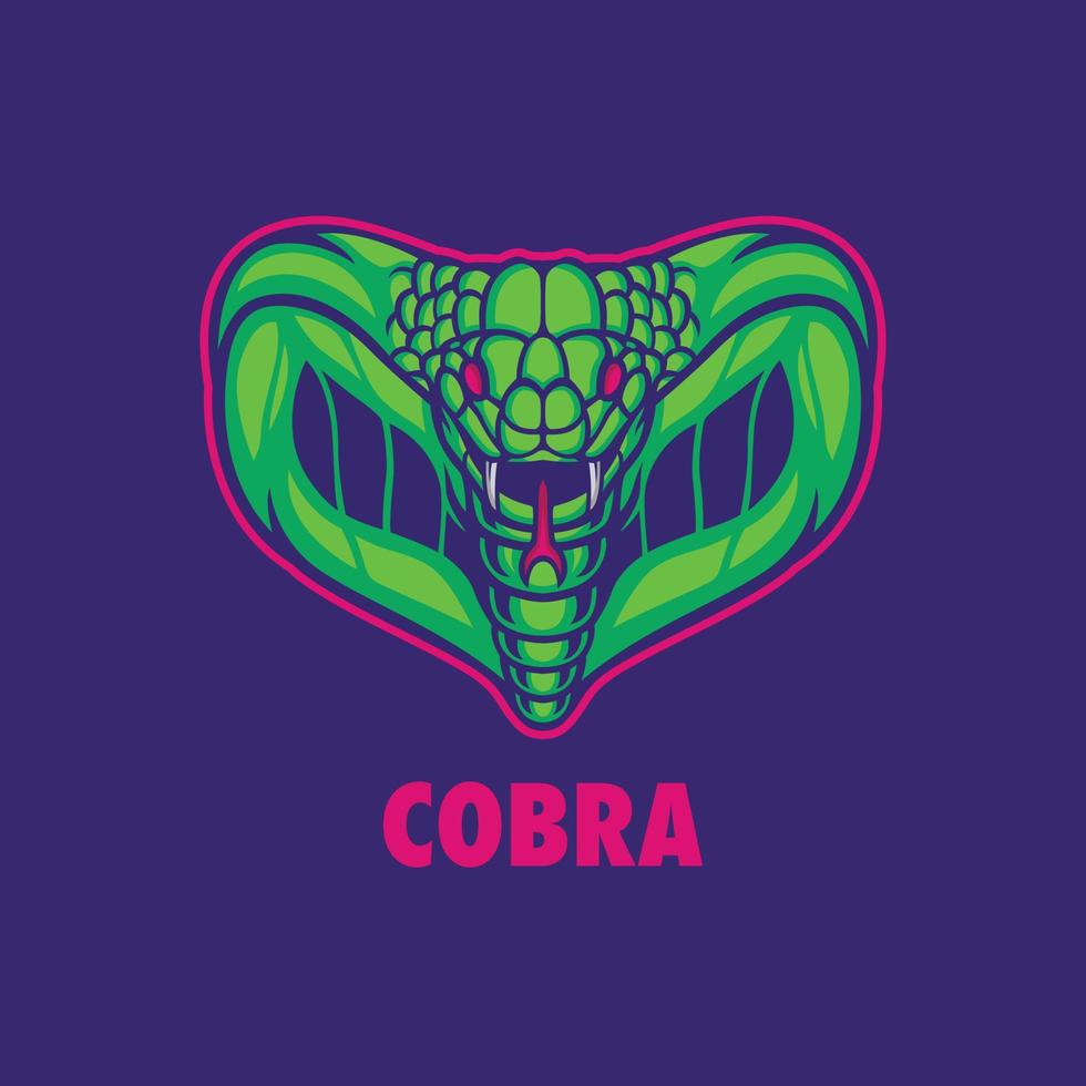 logo mascotte cobra vecteur